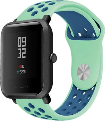 Produktbild von Strap-it Xiaomi Amazfit Bip Sportarmband (Aqua/Blau)