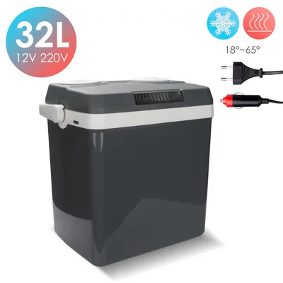 Immagine prodotto di TolleTour Frigorifero portatile elettrico da 32 L, mini-frigorifero da 230 V e 12 V per auto e campeggio: raffredda e riscalda con modalità ECO. Borsa termica, borsa isolante, frigoriferi portatili elettrici