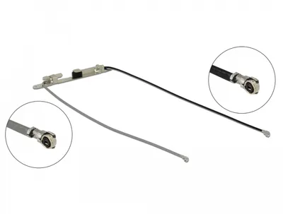 Image de DELOCK Doppelantenne WLAN 2xMHF 4L-St 1.12-3.18dBi 36cm