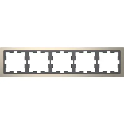 Produktbild von Merten Rahmen 5f.nickelmet MEG4050-6550