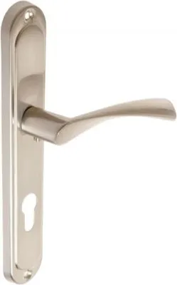 Image de Poignée de porte B-Harko Salix 72 WB, nickel satiné