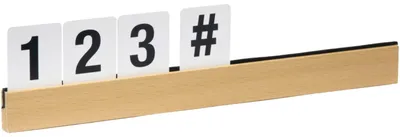Produktbild von Buchstabenleiste teak