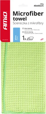Produktbild von Mikrofaser Waffeltuch für Fenster Spiegel Autoscheiben 40x60 cm AMIO-03735