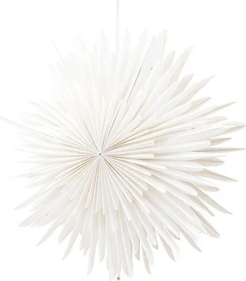 Zdjęcie produktu dla Sälen gwiazda bożonarodzeniowa z światłem papier Ø46 cm wisząca biała.