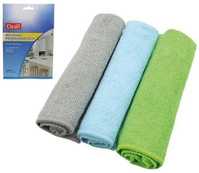 Produktbild von CLEAN Microfasertücher 3er 32x32cm in Colorbox