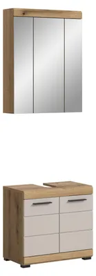 Produktbild von Badezimmer-Set Scout | Kaschmir / Evoak Oak | 2-teilig