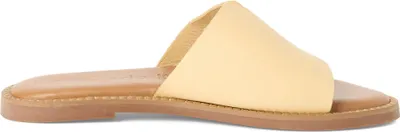 Produktbild von Tamaris Damen Pantolette aus Leder mit breitem Riemen TOUCHit Fußbett 1-27135-42, Größe:41 EU, Farbe:Gelb