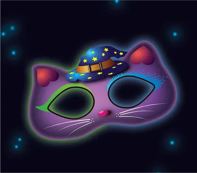 Immagine prodotto di Maschera da gatto fosforescente