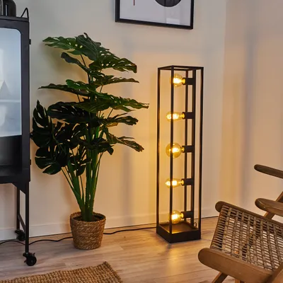 Produktbild von Ganda »Ganda« Standbeleuchtung aus Metall in Schwarz in Retro Style