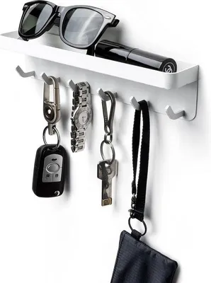 Produktbild von Famanu Schlüsselregal – Schlüsselhalter mit Ablage – Wandmontage