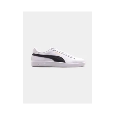 A single white Puma Smash sneaker with a black stripe is shown against a plain white background.