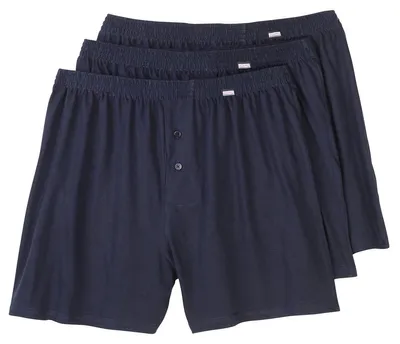Produktbild von Adamo Übergrößen Boxershorts dunkelblau 3er-Pack