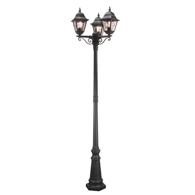 Obrázek produktu pro Venkovní stojací lampa Elstead Norfolk E27 trojitá černá IP43