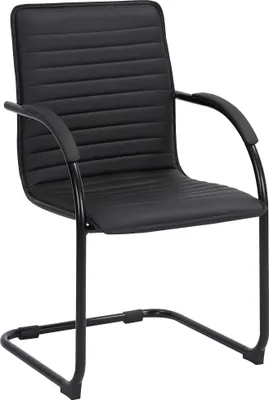 Produktbild von Besucherstuhl HLO-CP114 Kunstleder  schwarz/schwarz