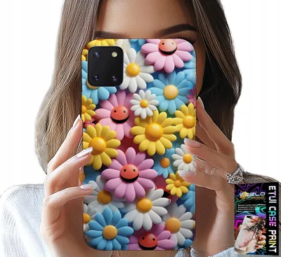 Image de Étui Pour Samsung Galaxy A81 - Étui Fleurs Colorées, Étui Marguerites