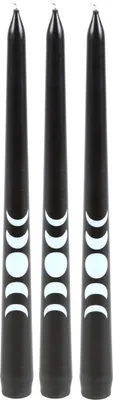 Obrázok produktu pre Something Different - Kuželová sviečka "Magic", 3-pack SD5886 (jedna veľkosť) (čierna)