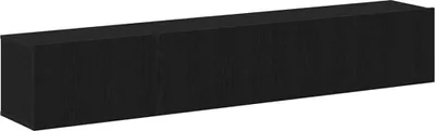 Immagine prodotto di vidaXL Set di mobili per TV 2 pezzi in rovere nero, materiale a base di legno