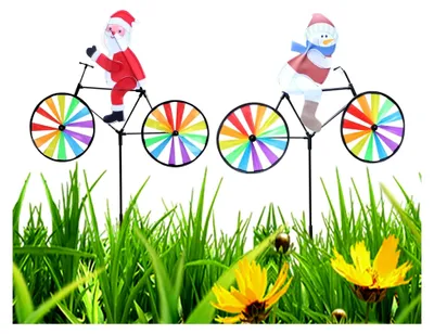 Produktbild von Windspiel Windrad für Weihnachten mit 2 wasserdichten Gartenstäben