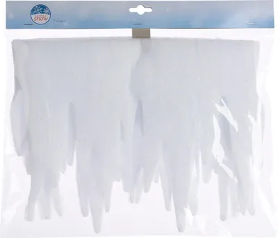 Produktbild von Künstliche Deko-Eiszapfen weiß 200 cm