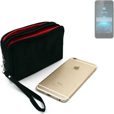 Produktbild von K-S-Trade Schutz Hülle Handy Hülle kompatibel mit Lava Z21 Gürteltasche Travelbag Handytasche mit Zusatzfächern, schwarz