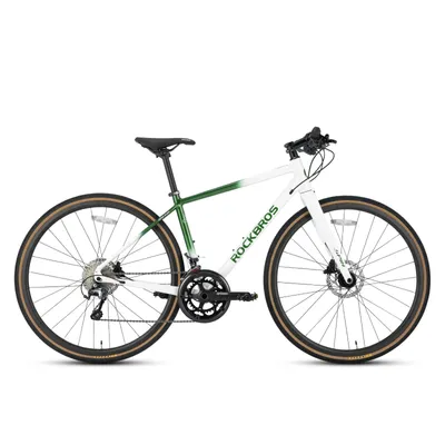 Produktbild von ROCKBROS Spin Trekkingrad 700C Trekking Bike Aluminium, 20 Gang Fahrrad Scheibenbremse Mountainbike Crossbike 28 Zoll Farbverlauf Grün M