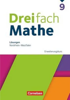 Immagine prodotto di Dreifach Mathe 9. Schuljahr Erweiterungskurs. Nordrhein-Westfalen - Lösungen zum Schulbuch