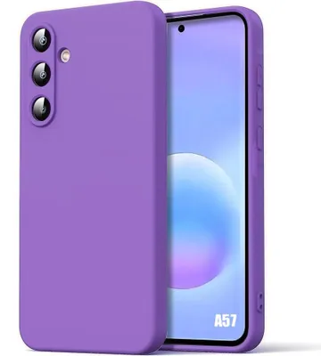 Image de Coque pour Samsung Galaxy A57 5G, Protection Silicone Souple Doux Anti-Rayures Antichoc - Violet