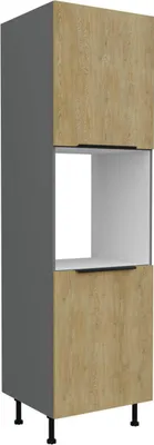 Produktbild von Backofenumbauschrank Cremona Anthrazit 60 DP-215 2F