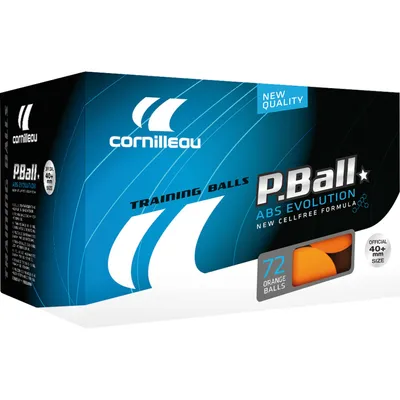 Zdjęcie produktu dla Piłeczki do tenisa stołowego Cornilleau P-ball pomarańczowe 72 szt.
