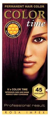 Imagen del producto de Color Time: Tinte permanente para el cabello, tono 45 (Cereza), 100 ml