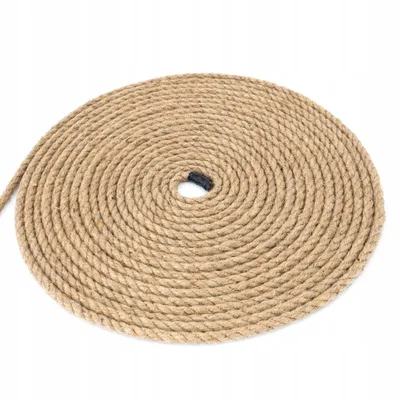 Obrázok produktu pre Jutové lano 6 mm x 30 m prírodné hnedé - šnúra na dekorácie, DIY, macramé, záhrada, zábradlie