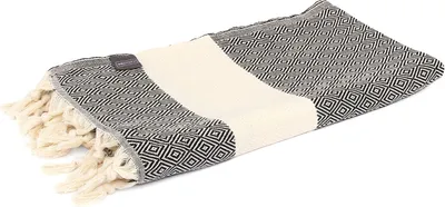 Produktbild von Meditationstuch gemustert, 100 x 175 cm schwarz/natur