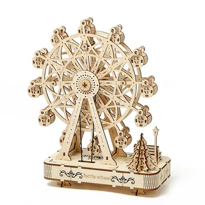 Productafbeelding van 3D-houten puzzel – Muzikaal reuzenrad