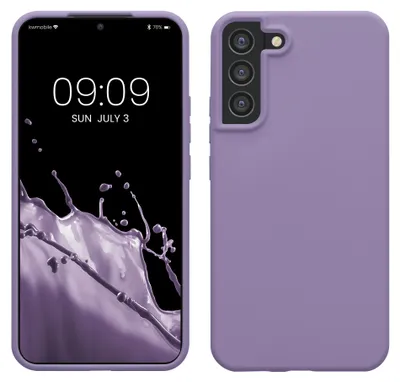 Produktbild von kwmobile Handyhülle für Samsung Galaxy S22 Plus Hülle - Case Silikon - Kabelloses Laden - Schutzhülle Cover in Veilchen Lila