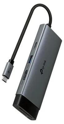 Obrázek produktu pro USB-C rozbočovač 7 v 1 s 4K HDMI, čtečkou karet a napájením 100 W