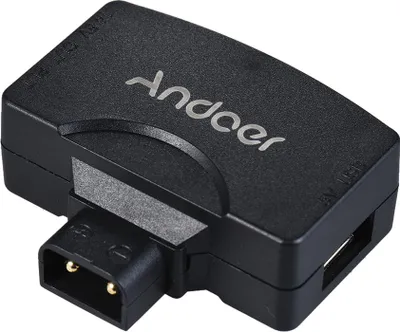 Imagen del producto de Adaptador/Conector D-Tap a USB de 5V para baterías de cámara de video con montura V