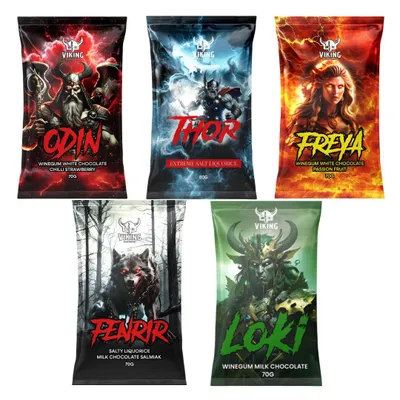 Produktbild von Vikinger Weingummi & Lakritz Mix 360g Skandinavische Süßigkeiten