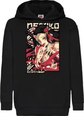 Produktbild von Kinder Kapuzenpullover Anime Manga Demon Anime Slayer Nezuko Kamado 04 Nezuko Demon, 7-8 Jahr - 128 / Schwarz