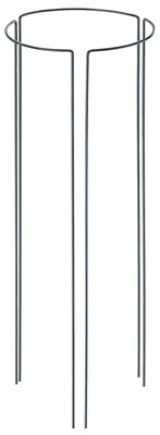 Zdjęcie produktu dla Podpora do roślin ze stali – 1/3 pierścienia – podpórka do bylin – wysokość 75 cm – 1 sztuka – zielona