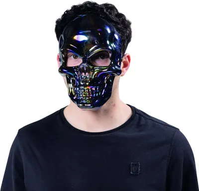Produktbild von Skullmaske irisierend Totenkopf Halloween