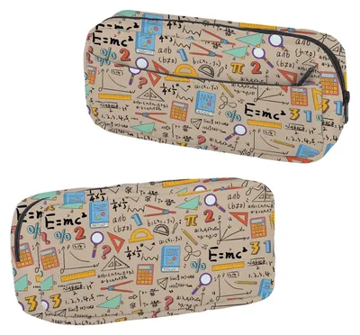 Zdjęcie produktu dla Omgoods - Etui szkolne i biurowe z zamkiem, idealne do matematyki