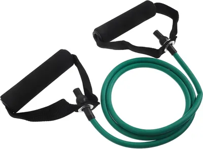 Produktbild von Elastisches Widerstandsband mit Griffen für Fitness, Yoga, Dehnung und Krafttraining