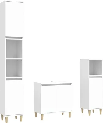 Zdjęcie produktu dla VidaXL 3185581, Biały, Drewno, 580 mm, 330 mm, 600 mm, 3 szt.