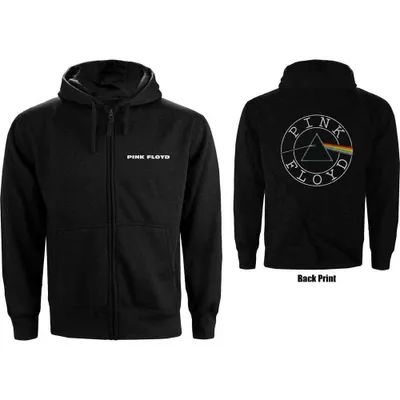 Produktbild von Pink Floyd Circle Logo (Back Print) Black L Hoodie