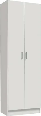 Immagine prodotto di Dmora Armadio Multiuso 2 Ante Aragorn 37x180h cm Bianco, 2 Ante 4 Vani