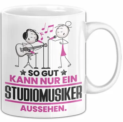 Produktbild von Studiomusiker Geschenk Tasse So Gut Kann Nur Ein Studiomusiker Aussehen Geschenkidee Kaffee-Becher (Weiß)