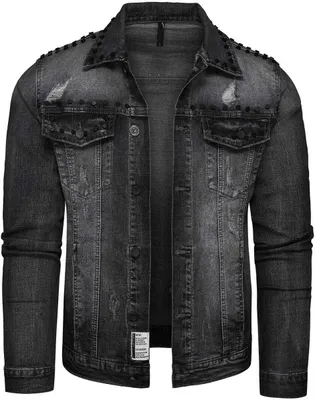 Produktbild von Recea Herren-Jeansjacke Kahorere schwarz XL