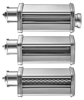 Pasta-Set, 3-teilig, für Küchenmaschine, Edelstahl, silber