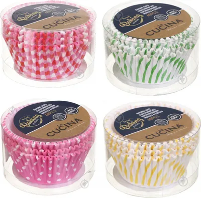 Image de Lot de 240 moules à muffins Excellent Houseware, en papier, 5 x 3 cm, multicolores