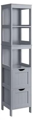 Produktbild von Hochschrank – taubengraues MDF – 30 x 30 x 141,5 cm – stabil, einfach zu montieren